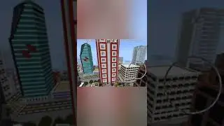 Minecraft city. Майнкрафт город.