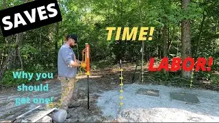 Mansaver T Post Driver: Testing the mansaver and completing the bee yard fencing pt2.