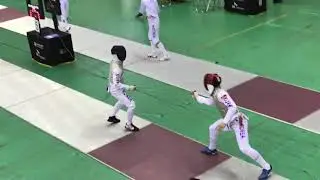 19' 펜싱 국가대표선발전 남자 플러레 64강 허준 vs 안현빈