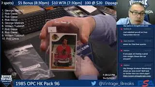 01-16-20 1985 OPC Hockey Pack 96 Break Opening Video