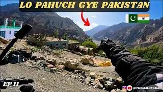 INDIA to PAKISTAN ( POK ) Border  | Last Village THANG |  LEH - LADAKH Ride on TVS APACHE 200 4V