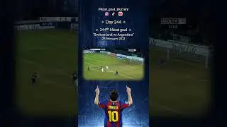 Day 244, 244ᵗʰ Messi goal at Switzerland vs Argentina on February 29, 2012.