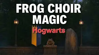 Hogwarts’ Frog Choir bringing the enchantment! 💫🐸#HogwartsMagic #harrypotter 