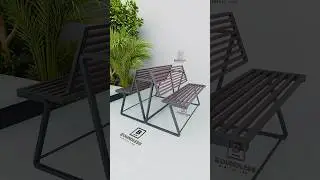 Modern Multi-Functional Bench & Table for Courtyard & Outdoor Living! #furniture