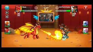 Dragon City's tournament Red dragon vs dragons  