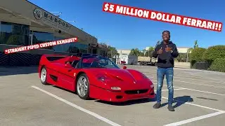 21 YEAR OLD DRIVES RARE FERRARI F50 *STRAIGHT PIPED HYPER CAR*