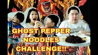 GHOST PEPPER NOODLES CHALLENGE | Twins | Kenneth Kenzo