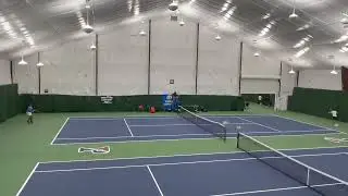 Intense Cross Court Down the Line Tennis Point