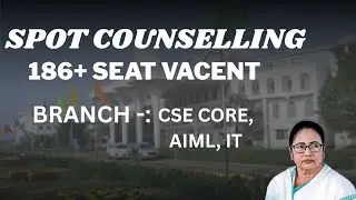 160+ SEAT VACENT IN SPOT COUNSELLING | SPOT COUNSELLING|DIRECT ADMISSION | WBJEE 2026