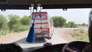 Al Saif Daewoo Falcon Bus Vs Al Imdad Daewoo  Bh120F Bela Area Quetta Karachi Road Luxury Buses #bus
