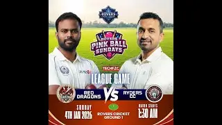 ROVERS. PINK BALL SUNDAYS//Ryders cricket club, since 2009 (vs) Red Dragon CC
