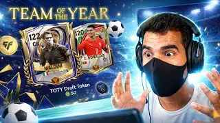 VERTICAL:- FC MOBILE LIVE! TOTY DRAFT TOKEN & RANK PUSH UP   #fcmobile  #efootball #fifa #livestream