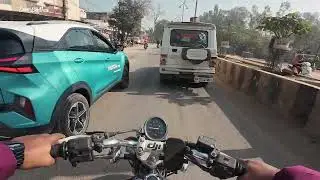 City Ride with Handling Test with Helmet Cam POV ( 49 )