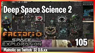 ⚙️Factorio Space exploration 0.6 Mod✅🏭➡️Deep space science 2  x105