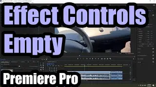 Why Effect Controls is not showing anything in Premiere Pro? (Basic Tutorial)