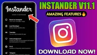 INSTANDER V11.1🔥- Latest Version Of 2021 | New Instagram Mod🔥