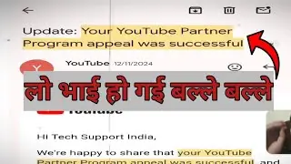 Your youtube partner program appeal was successful