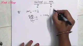 Decimal to octal conversations || fractional part conversations || number system in telugu