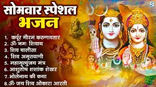 सोमवार भक्ति भजन : ॐ नमः शिवाय, शिव अमृतवाणी, महामृत्युंजय मंत्र, शिव चालीसा, ॐ जय शिव ओंकारा