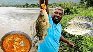 आज पकडले गुच्छा गळाने मासे 🐟🐟 | Kokan Fishing Vlog | Bhigwan Special Fish Recipe .