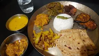 Bengali simple dinner thali/ dinner thali