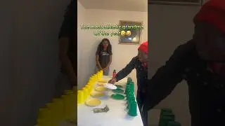 Малия против бабушки, ух ты, ух ты🤣 #семья #игра #испытание #бабушка #любовь #США
