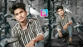 Learn to Pigeon Realistic Photo Editing Tutorial in Picsart Step by Step in Hindi | RK CREATION
