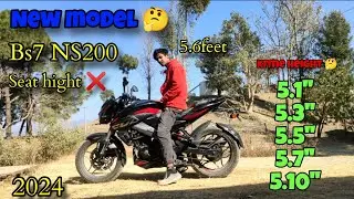 🤯Ns200 Minimum Hight For Bajaj Ns200/Ns160/Ns125 Bs4/Bs7🤔@Mr_Sunil_rider_04