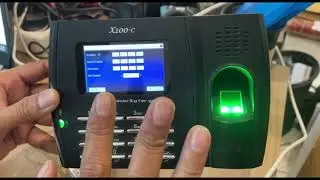 Merubah IP mesin Absen Finger X100C