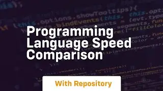 programming language speed comparison