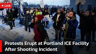 🔴LIVE: Tensions Rise as Protesters Rally Outside Portland ICE Center | AC1W