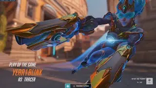 Overwatch 2 2018 Atlantic All star Tracer Skin Gameplay Competitive