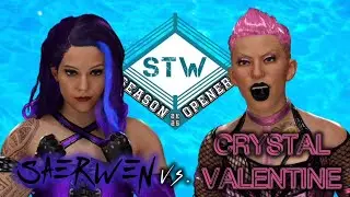 STW SEASON OPENER 2K25: CRYSTAL VALENTIVE VS. SAERWEN  (WWE2K25) #wwe2k25