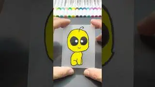 Only here💪YIPPIEE #yippee #tbhcreature #shrinkydinks #shrinkplastic #diy #shortsvideo #coloring