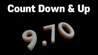 Count up & Down timer (Geometry Nodes, Blender)