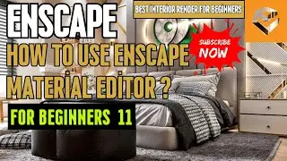 How to Use Enscape Material Editor ?  - BEST interior rendering