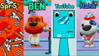 BEN vs Hank vs YouTube 😱 | Spr 5 Copy Challenge#TalkingBen#TalkingHank