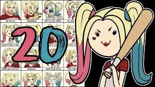 20 ART STYLES CHALLENGE!!! | Harley Quinn