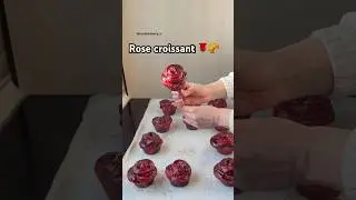 Rose croissants 🥐 🌹. Baked with love, shaped like a rose ❤️. #croissant