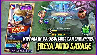 FREYA HYPER EMBLEM SAWI ||| AUTO SAVAGE || MOBILE LEGENDS