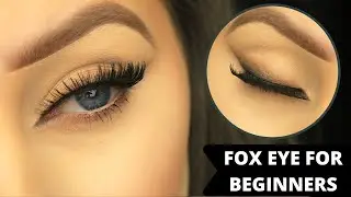 HOW TO: FOX EYE MAKEUP FOR BEGINNERS | DRUGSTORE