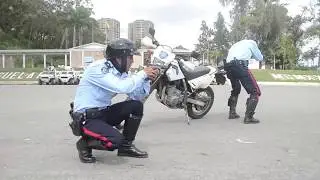 Exhibición del Curso de Patrullaje y Desplazamiento Táctico Motorizado Nº 9 - IAPEM
