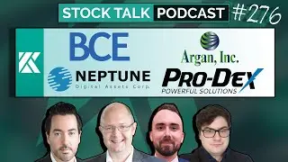 Stock Talk Podcast Episode 276 | $AGX $PDEX $BCE $NDA