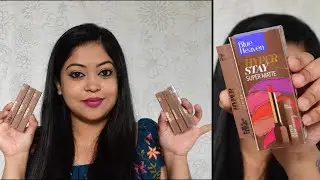 Blue Heaven Hyper Stay Super Matte Lipstick Review & Swatches|