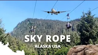 Sky rope!!Alaska usa!world longest rope!