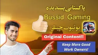 BEST Pakistani Bussid Gaming Channel On YouTube  With Original Content