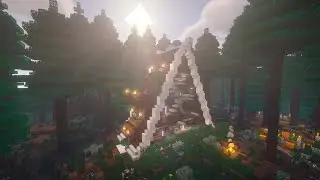 Time-Lapse MODERN FOREST HOUSE in Minecraft 4k | HOW I BUILT A VERY BEAUTIFUL HOUSE IN MINECRAFT
