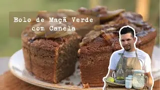 Bolo de Maçã Verde com Canela
