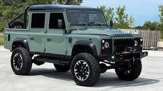 For Sale 1995 Land Rover Defender 110 Double Cab Custom Frame-off Restoration Project #defender