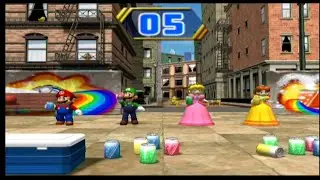 Mario Party 8 - Crown Showdown Mario VS Luigi VS Peach VS Daisy - 7 rounds - Random Minigames
